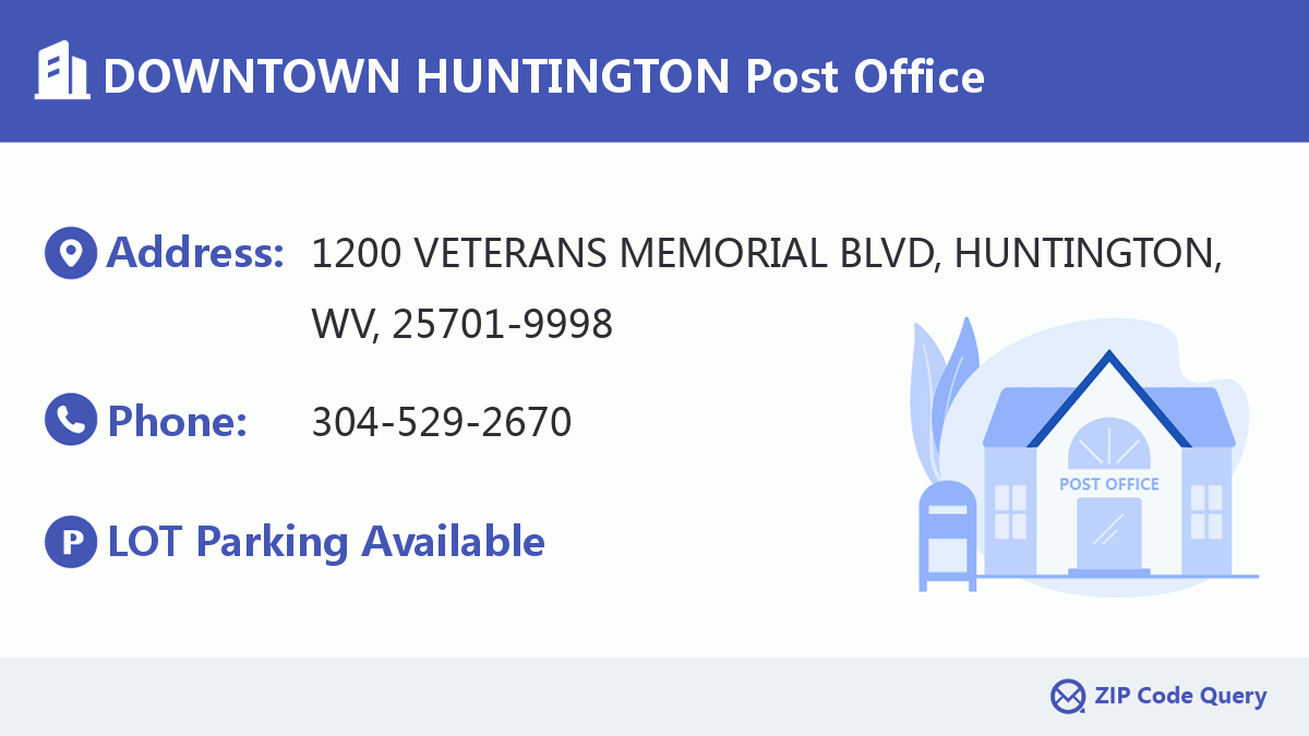 Post Office:DOWNTOWN HUNTINGTON