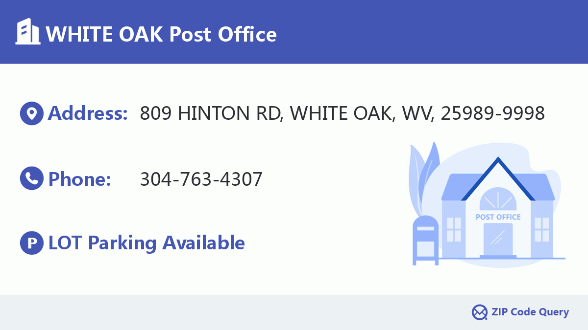 Post Office:WHITE OAK